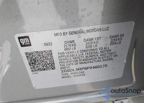 2023 Cadillac Ct4-V Blackwing from USA, damaged, VIN 1G6DL5RP6P0460170